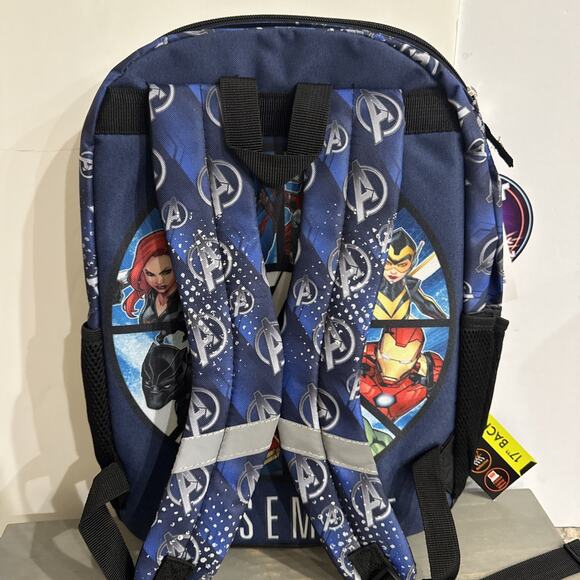 🆕Marvel Avengers✨Light Up✨Backpack 17”✨Laptop Sleeve & Key Chain NWT✨3D Front - Picture 6 of 7